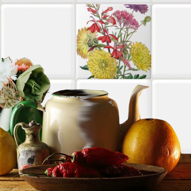 Festive Sring Floral Gifts Ceramic Tile (Creator Uploaded)