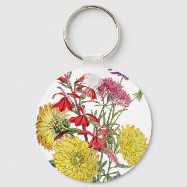 Festive Sring Floral Gifts Keychain (Front)