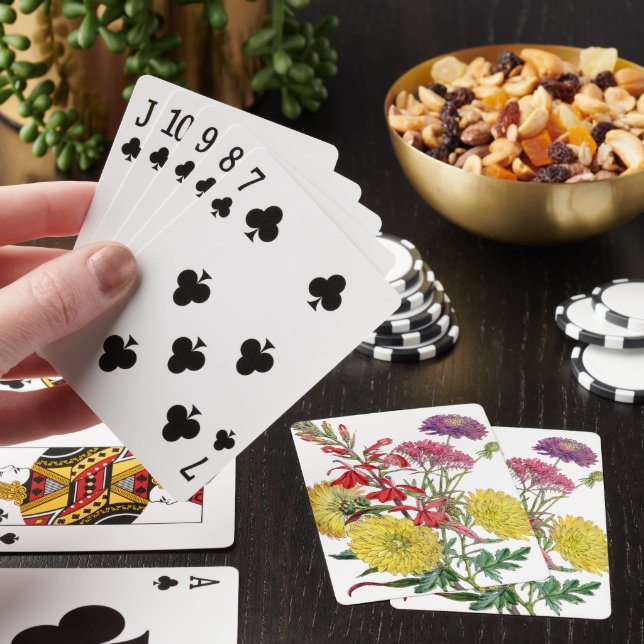Festive Sring Floral Gifts Poker Cards (In Situ)