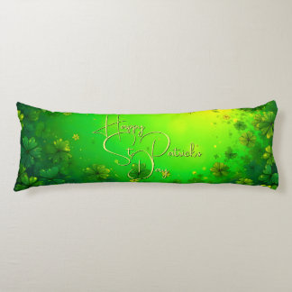 Festive St. Patrick’s Day Greetings Body Pillow