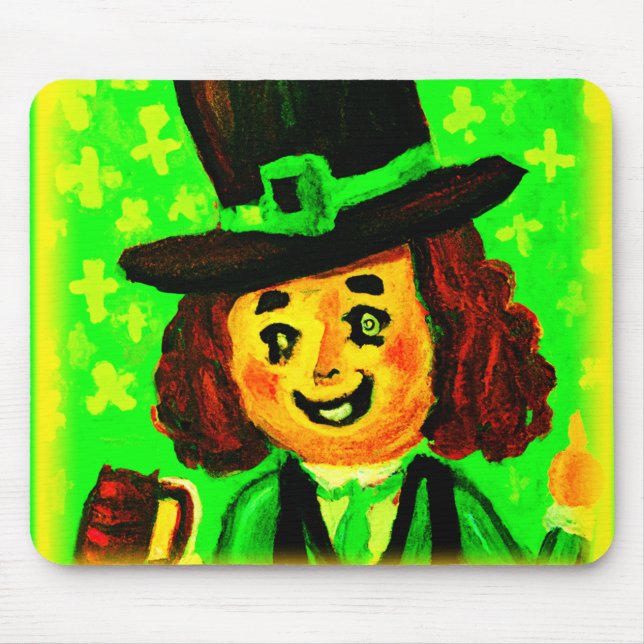 Festive St. Patrick's Day. Buy Now Mouse Pad (Front)