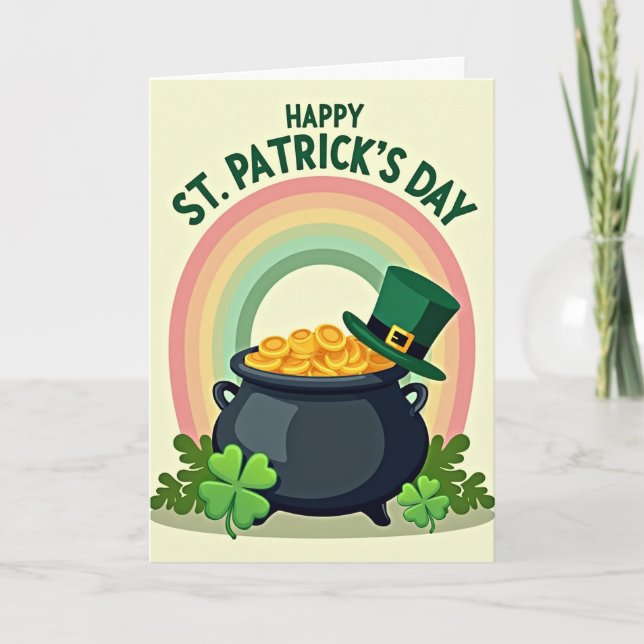 Festive St Patricks Day Card (Front)