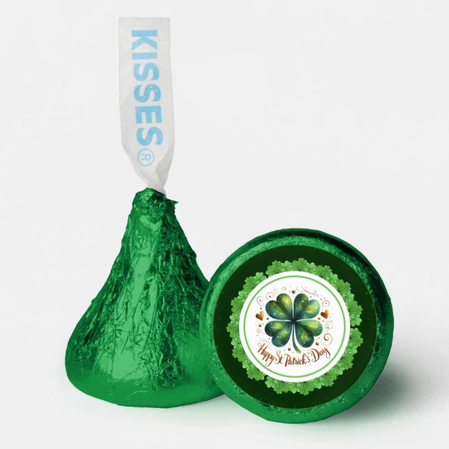 Festive St. Patrick's Day Clover  Hershey®'s Kisses® (Front)