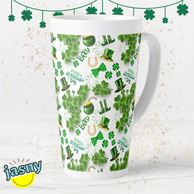 Festive St. Patrick's Day Irish Inspired Latte Mug (Creator Uploaded)