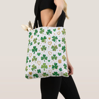 Festive St. Patrick's Pattern Tote Bag