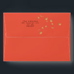 Festive Star Red Address Elegant Christmas Holiday Envelope<br><div class="desc">Festive Star Red Address Elegant Christmas Holiday Envelopes</div>