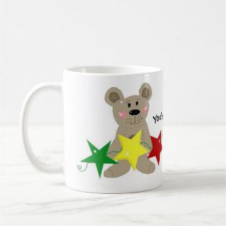 Festive Stars And Bear Coffee Mug