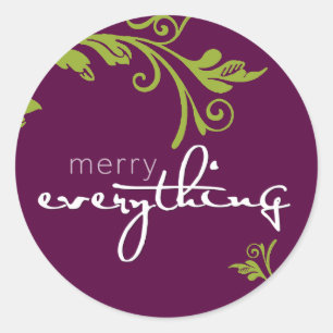 FESTIVE STICKER SEAL :: bold vine 3A