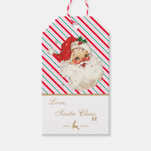 Festive Stripe Letter From Santa Gift Tags