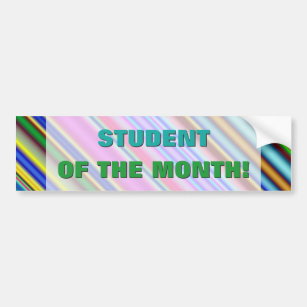 Festive "STUDENT OF THE MONTH!" Sticker