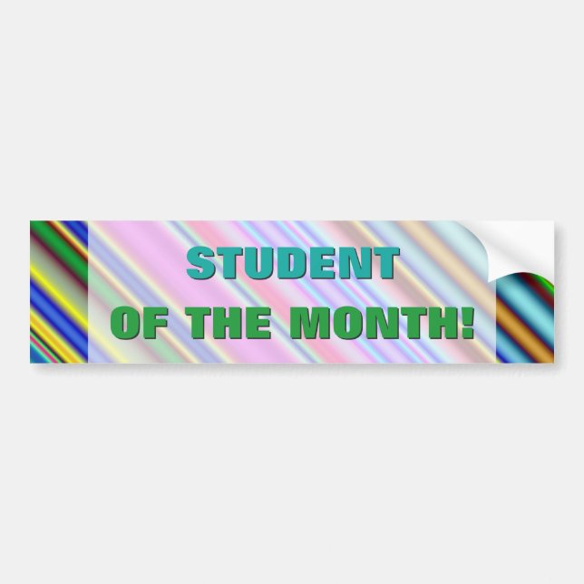 Festive "STUDENT OF THE MONTH!" Sticker (Front)