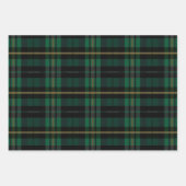Festive Stylish Multi-Colored Plaid Patterns Wrapping Paper Sheets (Front 2)