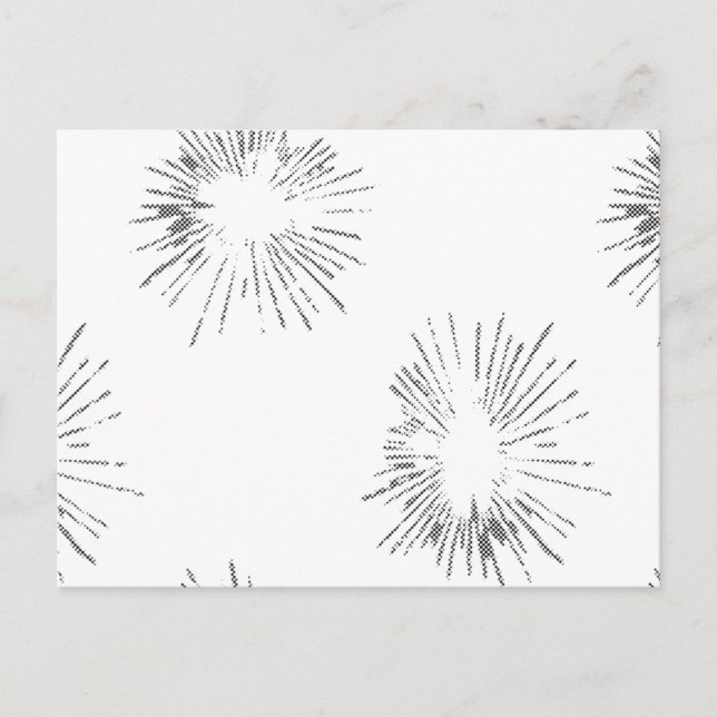 Festive Sunburst Postcard | Personalized Gift (Front)