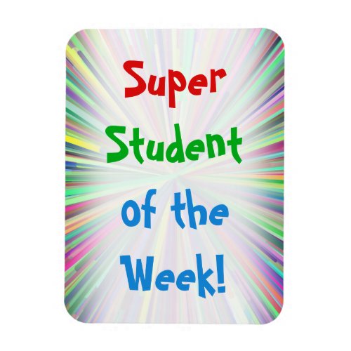 Festive Super Student of the Week Magnet