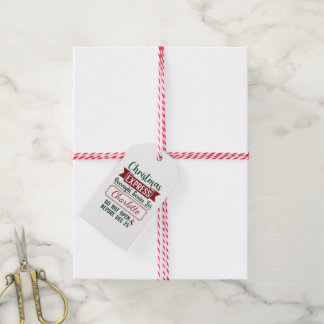 Festive surprise delivery sign gift tags