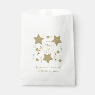 Festive Sweet 16 Custom Favor Bag