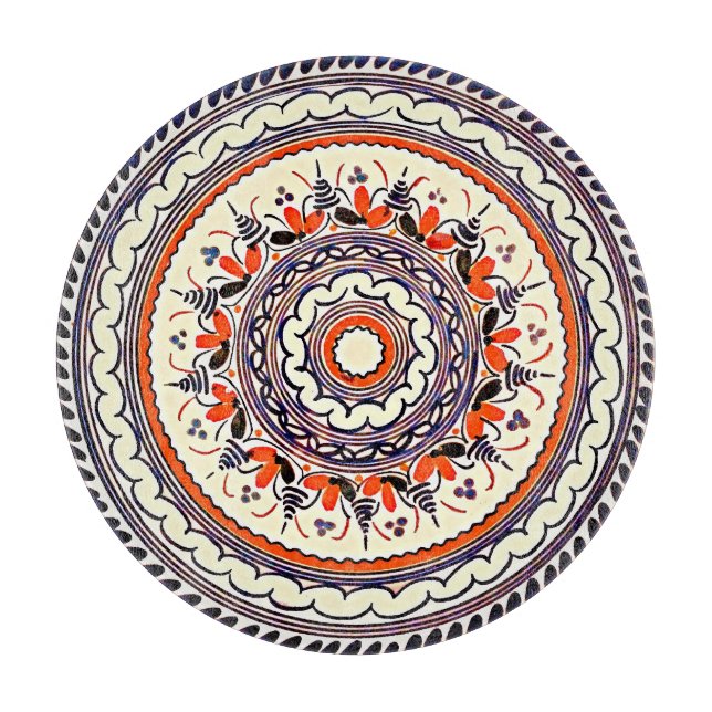 Festive Talavera Uno Cutting Board (Front)