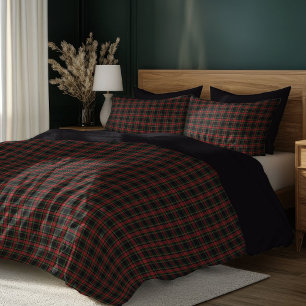 Festive Tartan Plaid Bedding for Christmas Joy Duvet Cover