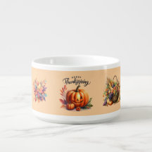 Festive Thanksgiving-Themed Chili Bowl 