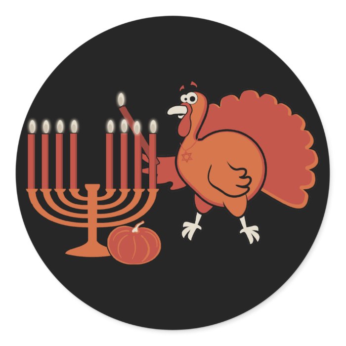 Festive 'Thanksgivukkah' Stickers