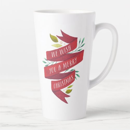 Festive Tidings Christmas Holiday Latte Mug