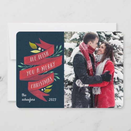 Festive Tidings  Holiday Photo Card