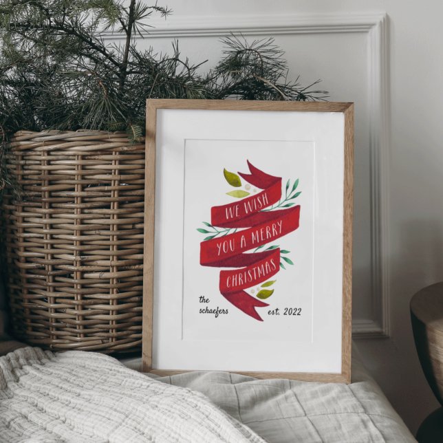 Festive Tidings | Personalized Christmas Holiday Poster (Creator Uploaded)