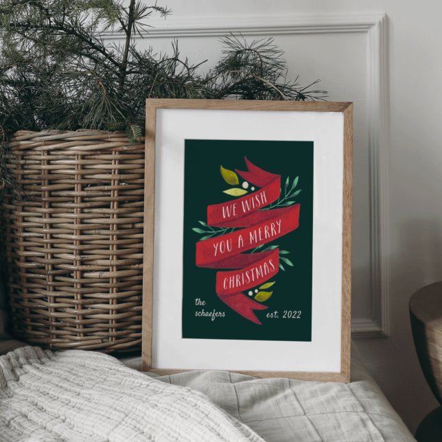 Festive Tidings | Personalized Christmas Holiday Poster (Creator Uploaded)