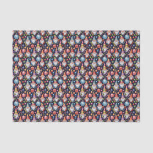 Festive tiled Christmas gnome  Tissue Paper