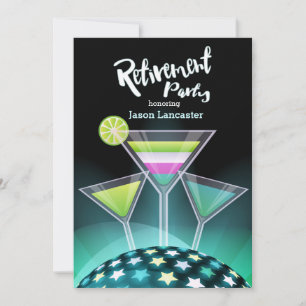 Festive Toast Retirement Invitations