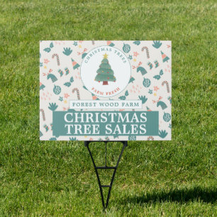 Festive Tree, Christmas Tree Sales Yard Sign
