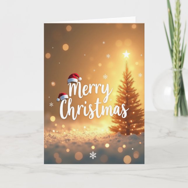 Festive Tree Star Card (Front)