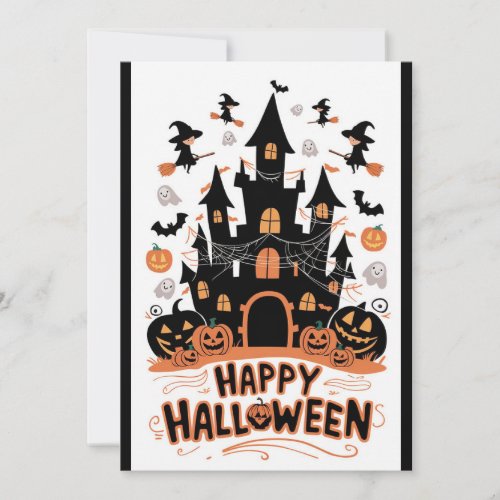 Festive Trickster Happy Halloween Holiday Card