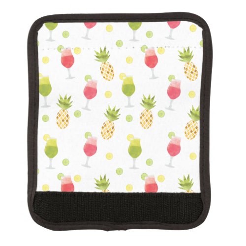 Festive Tropical Cocktail  Fruit Pattern Luggage Handle Wrap