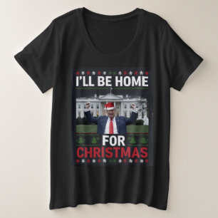 Festive Trump Victory Christmas Sweatshirt Plus Size T-Shirt
