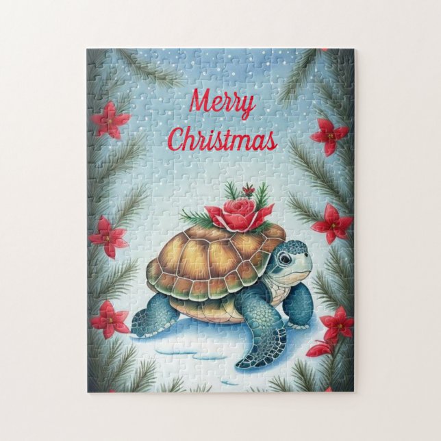 Festive Turtle Puzzle (Vertical)