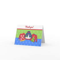 Festive Ugly Sweater Folded Thank you note
