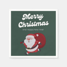 "Festive Vibes: Christmas & New Year Cheer" Napkins