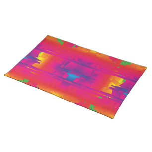 Festive Vibrant Color Indian Pattern Cloth Placemat