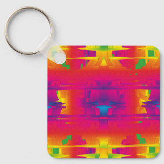 Festive Vibrant Color Indian Pattern  Keychain