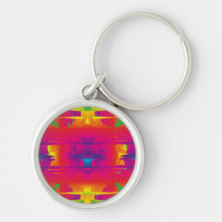 Festive Vibrant Color Indian Pattern  Keychain