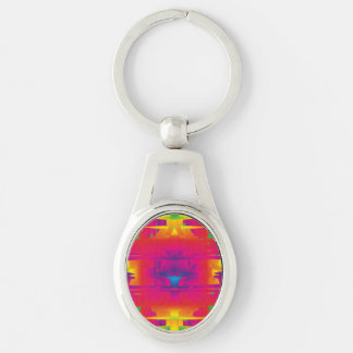Festive Vibrant Color Indian Pattern  Keychain