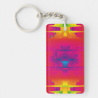Festive Vibrant Color Indian Pattern  Keychain