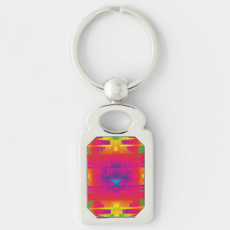 Festive Vibrant Color Indian Pattern  Keychain