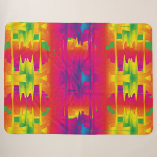 Festive Vibrant Color Indian Pattern  Sherpa Blanket