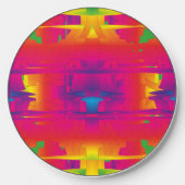 Festive Vibrant Color Indian Pattern Wireless Charger (Front)