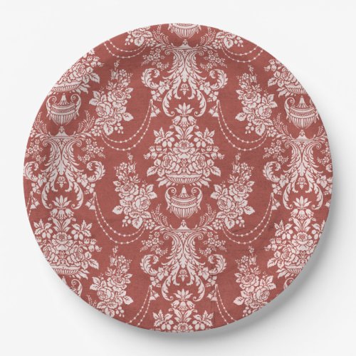 Festive Vintage Christmas Party Paper Plates