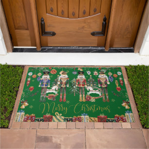 Festive Vintage The Nutcracker Merry Christmas Doormat