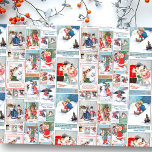 Festive Vintage Winter Fun Christmas Card Collage Tissue Paper<br><div class="desc">Colorful,  festive and whimsical vintage Christmas card collage featuring scenes of joyful children and their pets enjoying winter fun at Christmas time.</div>