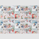 Festive Vintage Winter Fun Christmas Card Collage Tissue Paper<br><div class="desc">Colorful,  festive and whimsical vintage Christmas card collage featuring scenes of joyful children and their pets enjoying winter fun at Christmas time.</div>